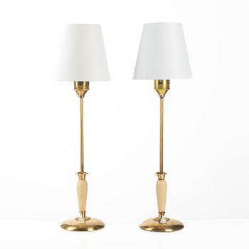 Bertil Brisborg, a pair of table lamps model "32149", Nordiska Kompaniet 1940s.