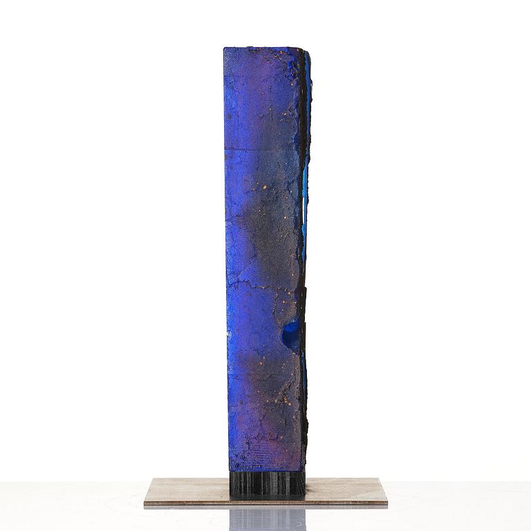 Bertil Vallien, a sand cast glass sculpture, Kosta Boda, Sweden.