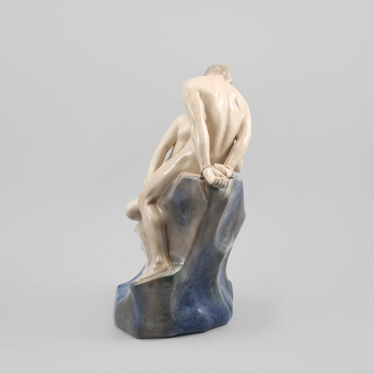 FIGURIN, porslin, Theodor Lundberg, Royal Copenhagen, 1900-talets andra hälft.