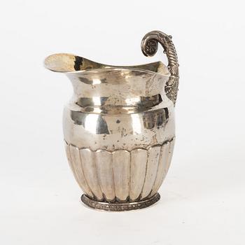 A Swedish Silver Empire Creamer, mark of Zachris Lundqvist, Stockholm 1837.