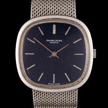 ARMBANDSUR, herr, stål, Favre-Leuba, Geneve, 1960/70-tal.