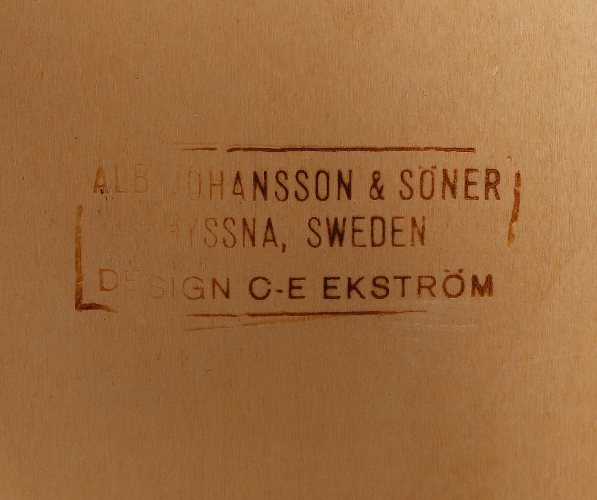STOLAR, 6 st, C-E Ekström, Albin Johansson & Söner, Hyssna, 1950/60-tal.