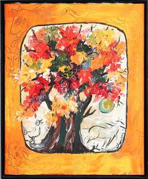 DAGMAR GLEMME, olja på duk, signerad.