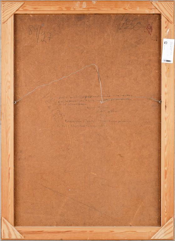 KALLE HEDBERG, olja på pannå, sign.