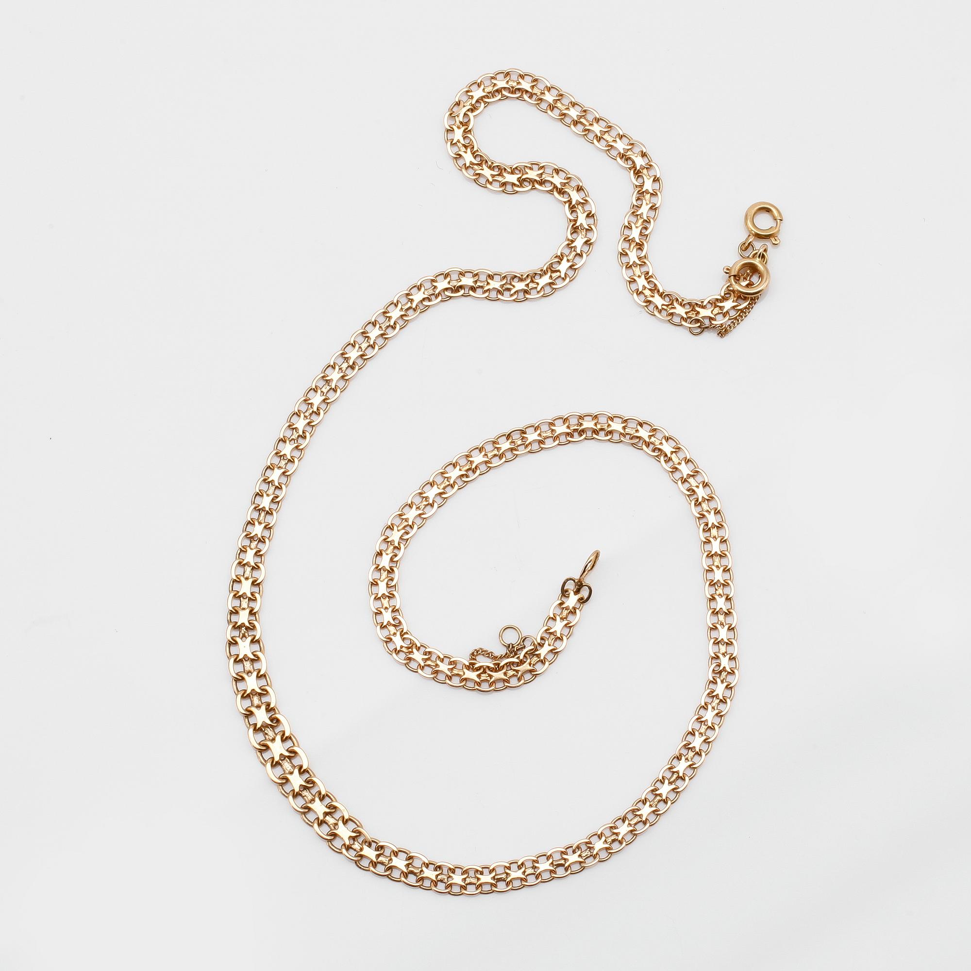 COLLIER, 18K guld, svenska stämplar.
