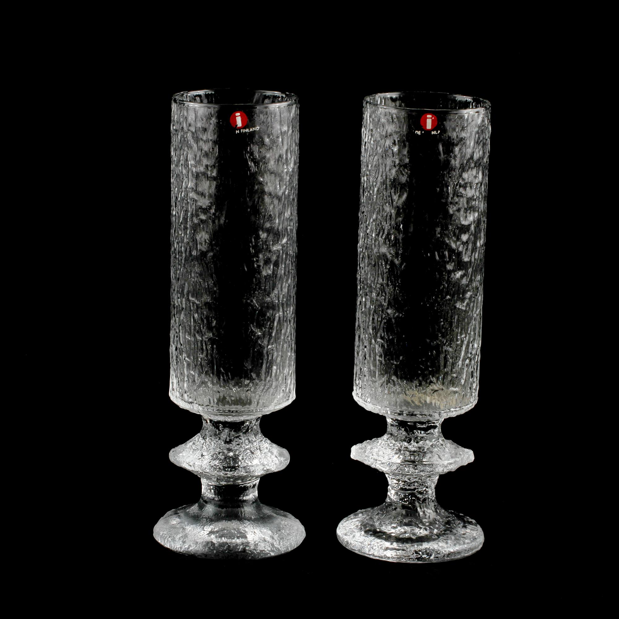 CHAMPAGNEGLAS, 12, st,  "Senator", Timo Sarpaneva, Iittala, 1900-tal.