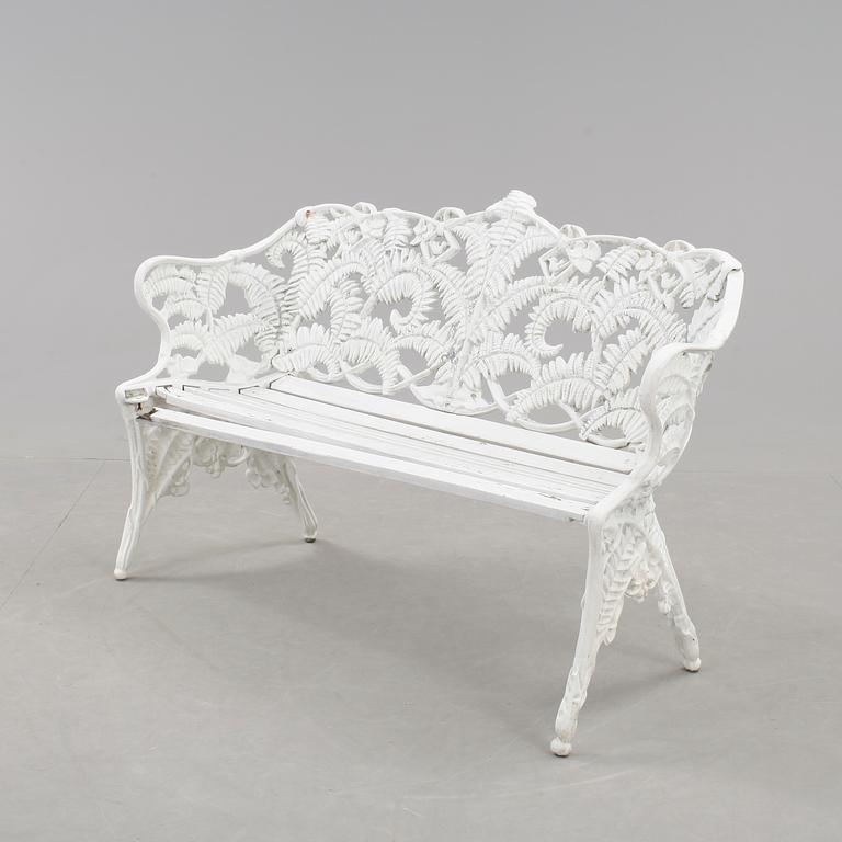 TRÄDGÅRDSSOFFA, gjuten aluminium, Byarum, 1900-talets andra hälft.