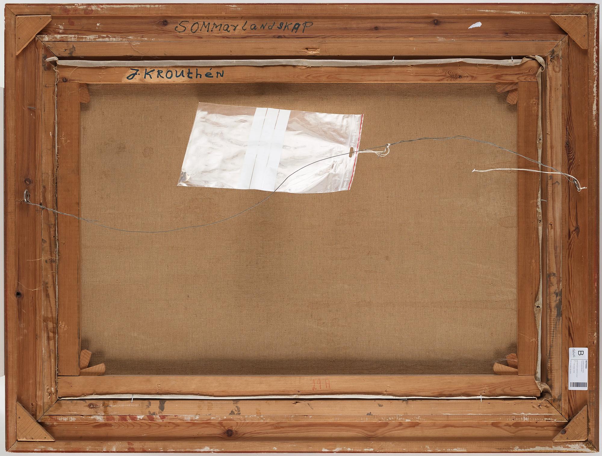 Johan Krouthén, "Sommarlandskap" (Summer landscape).