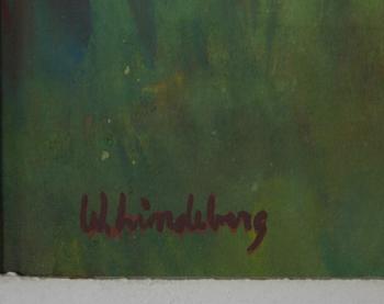 LINDEBERG, WILLY. Gouache, sign.