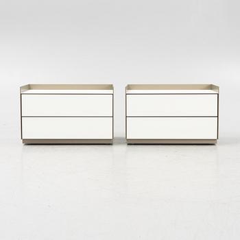Giuseppe Bavuso, a pair of bedside tables, Rimadesio, Italy.
