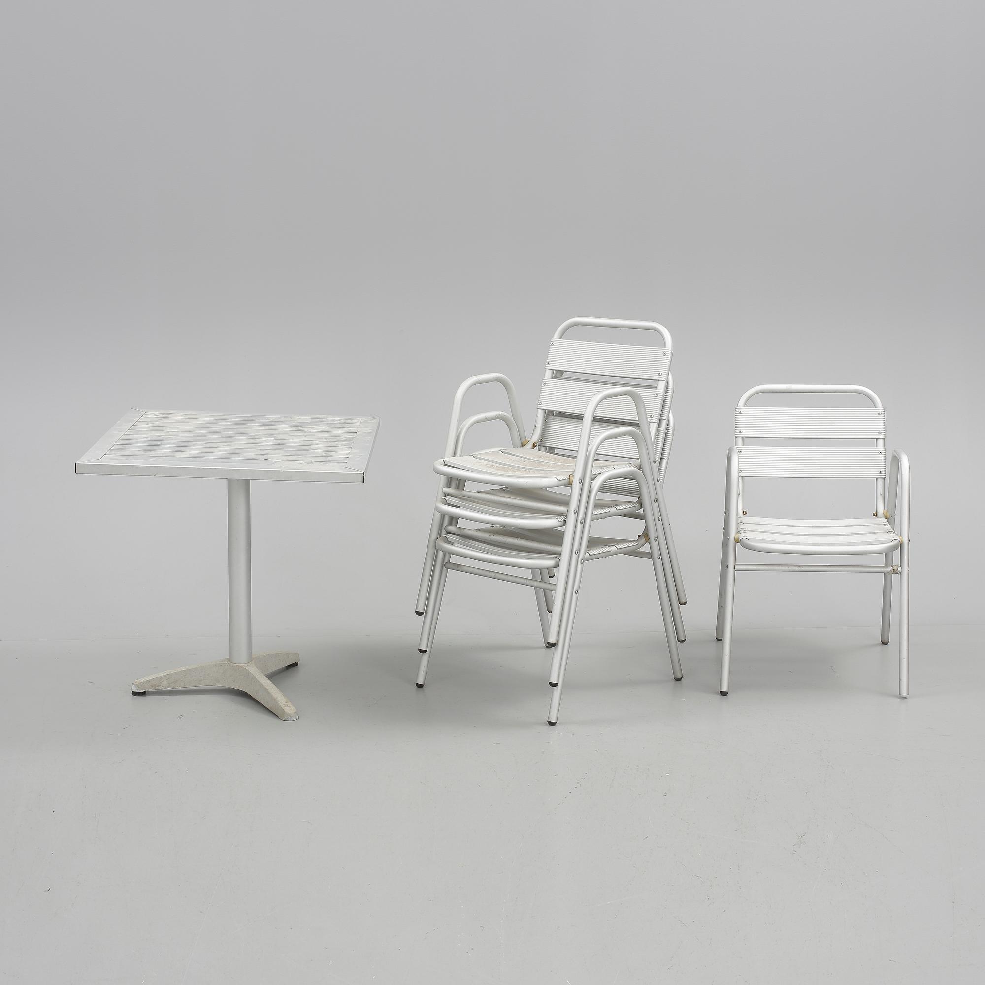 TRÄDGÅRDSGRUPP, 5 delar, 1900/2000-tal.