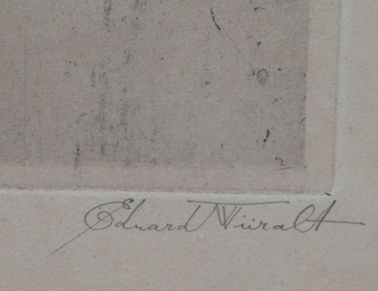 EDUARD WIIRALT, etsning, signerad och daterad 1943.
