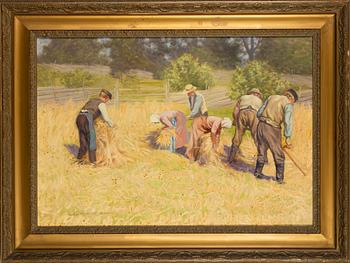 Emil Lindgren, oil on canvas, signed and dated Grisslehamn 1915.
