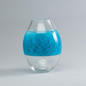AN INCALMO CENEDESE VETRI AFRICA GLASS VASE, aprox 1995.