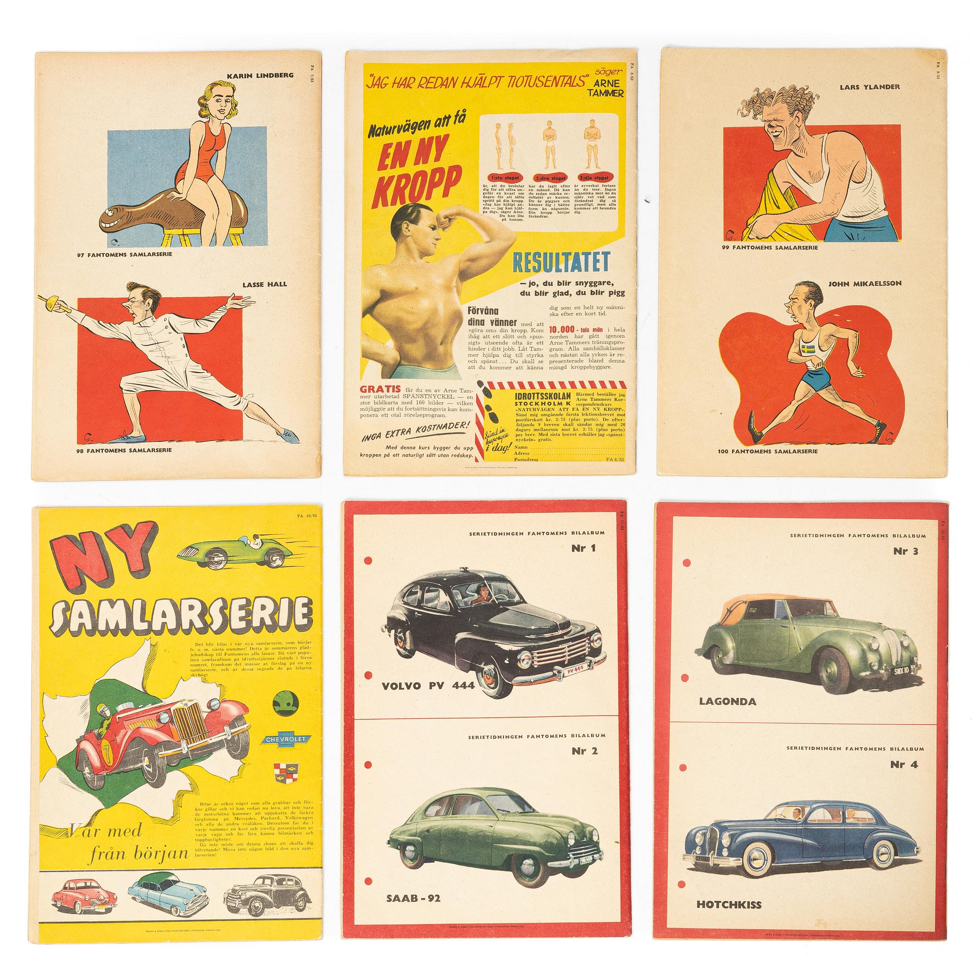 Comic books, 26, “The Phantom”, 1953 edition.