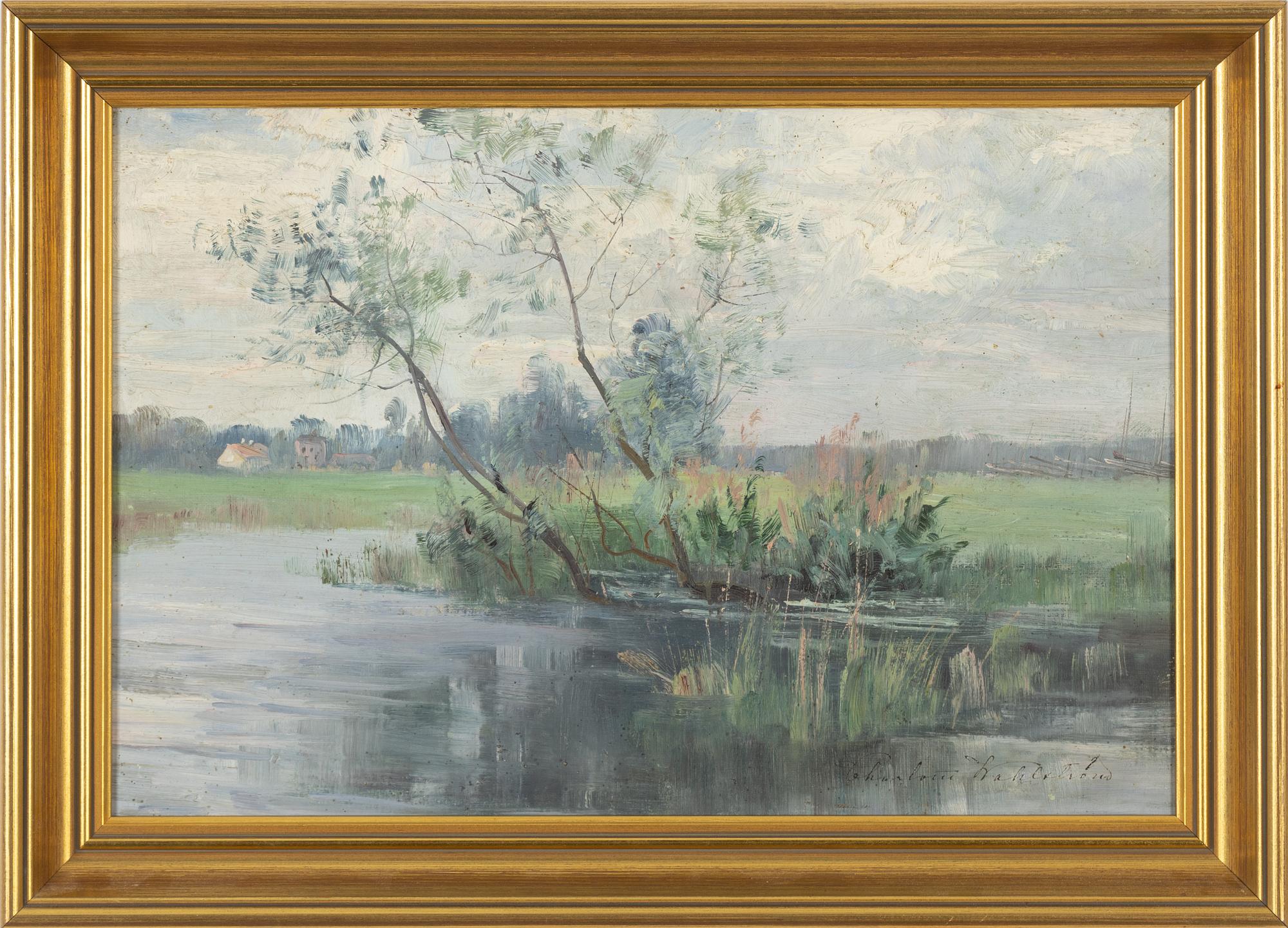 Charlotte Wahlström, oil on canvas, signed.