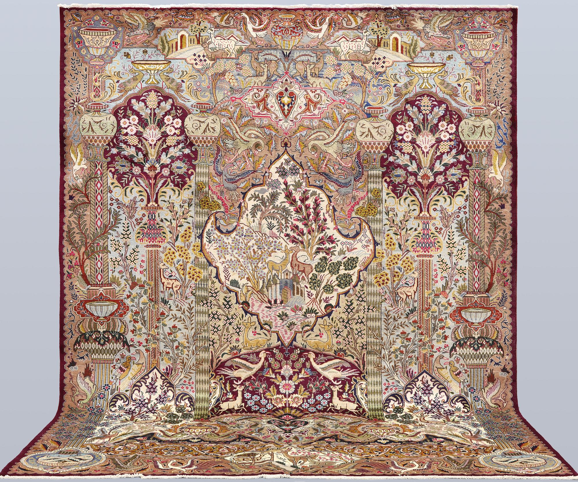 A carpet, Kashmar, approx. 387 x 300 cm.