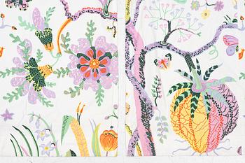 Josef Frank, Curtain panels, two pieces, cotton, in the “Hawaii” pattern, Firma Svenskt Tenn.