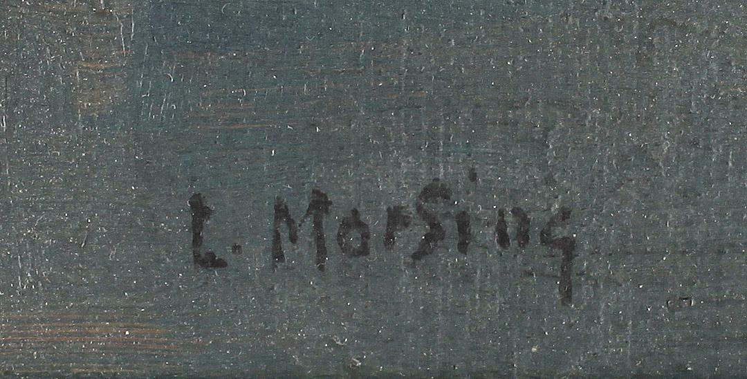 LEOPOLD MORSING, olja på duk, signerad.
