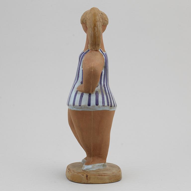 LISA LARSON, figurin, stengods, "Dora", Gustavsberg.