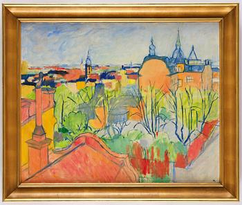 Hilding Linnqvist, "Vårutsikt över Stockholm".
