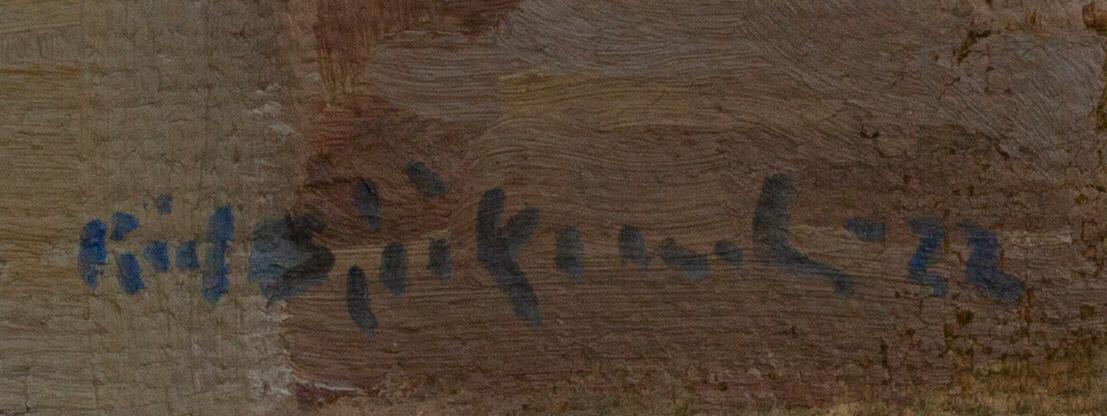 RICHARD BJÖRKLUND, a signed and dated oilpainting.