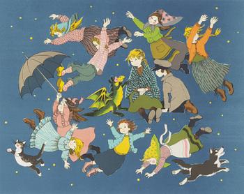 Ilon Wikland, lithograph in colours, signed 44/360.