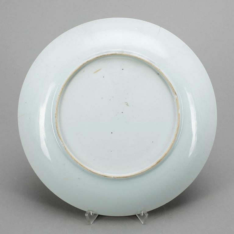 TALLRIK, porslin, Kina, Qianlong 1700-tal.