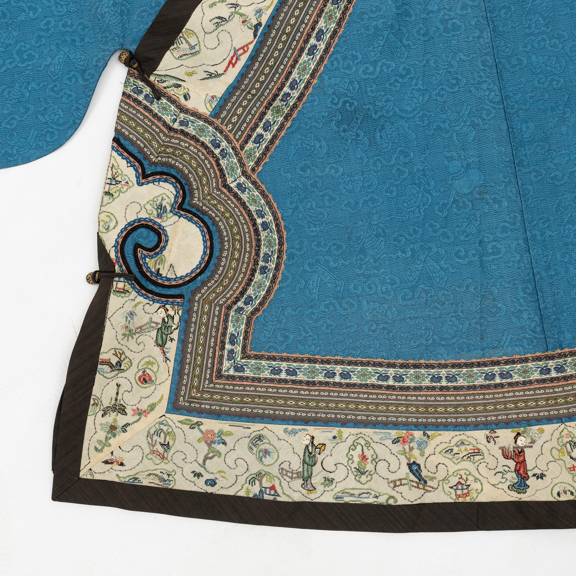 Jacka "Ao", broderat siden. Qingdynastin, 1800-talets senare del.