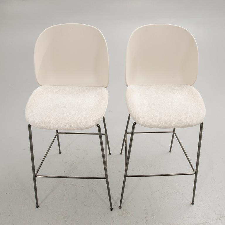 GamFratesi, Bar stools, a pair, "Beetle Bar Chair", Gubi, Denmark.