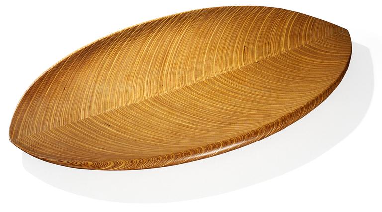 Tapio Wirkkala, A Tapio Wirkkala laminated birch leaf dish, Finland 1950's.