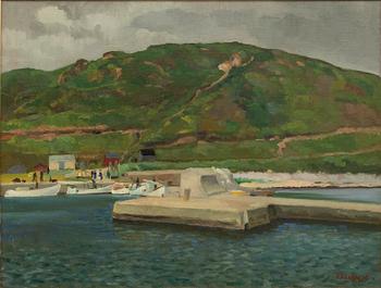 Fritz Kärfve, sydländsk hamn.