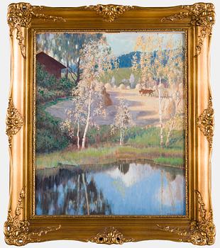 Väinö Blomstedt, Gård vid Vattendrag.