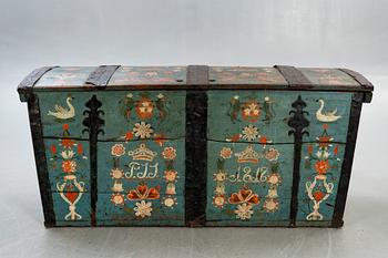 Kista Skåne/Österlen daterad 1818 möjligen Kristianstadsmålaren.