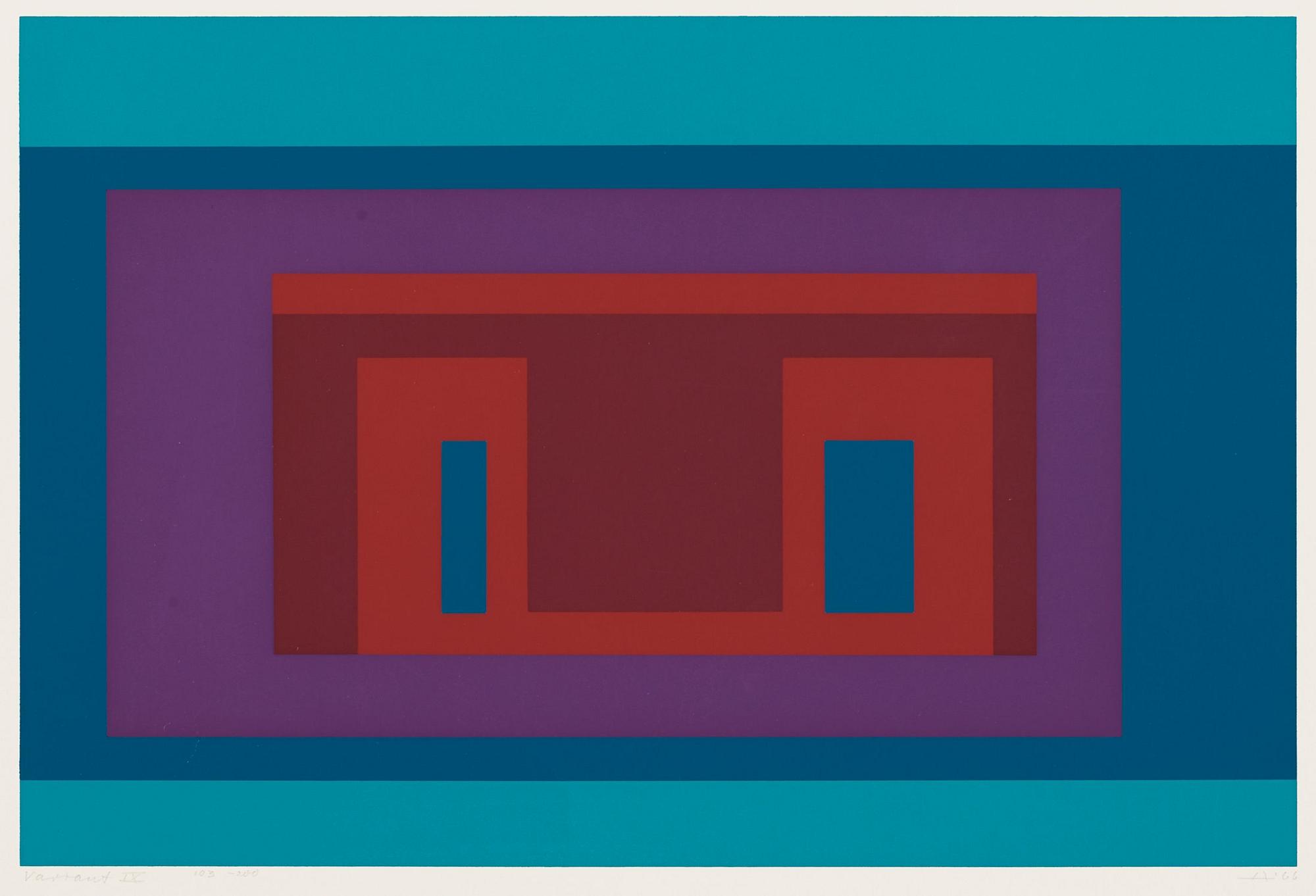 Josef Albers, Ur: "Ten Variants".