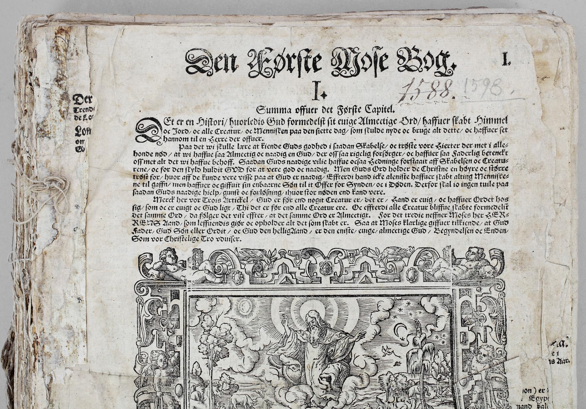 BIBEL, Danmark enligt uppgift 1598.