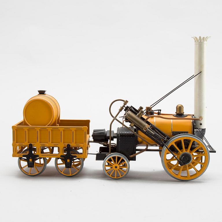 HORNBY, ånglok med tender, "Stephensons Rocket", 1900-talets senare del, spårvidd 3,5 tum.