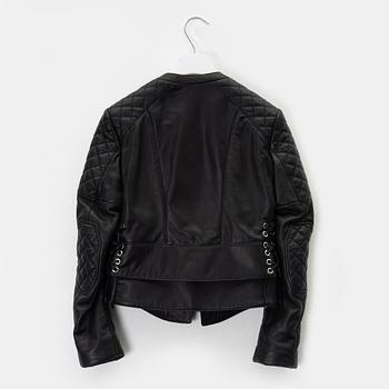 Balenciaga, a leather jacket, size 36.