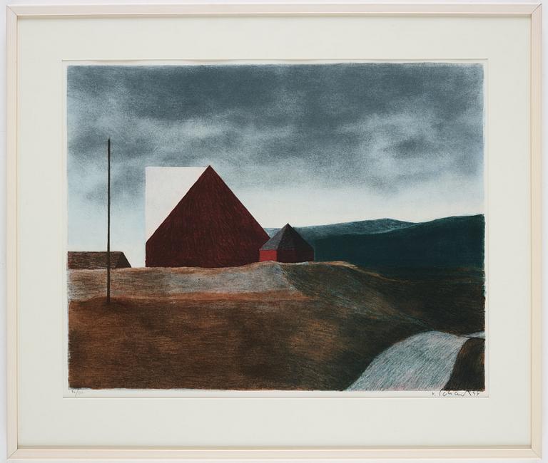 Philip von Schantz, lithograph in colours. Signed and numbered 96/130.