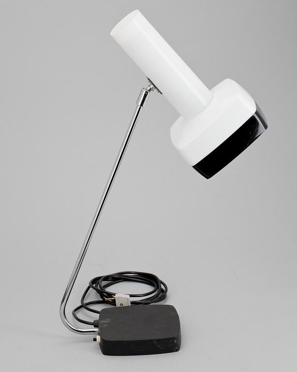 BORDSLAMPA, plast, 1960-70-tal, troligen Danmark.