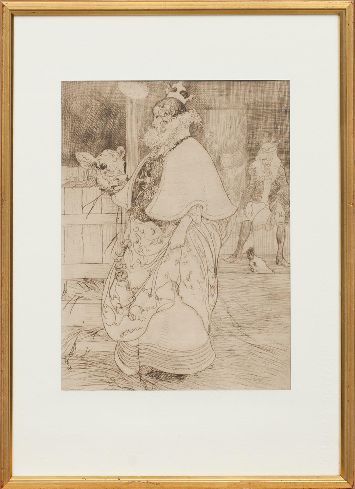 CARL LARSSON, etsning.