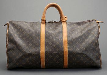 VÄSKA, "Keepall 55", Louis Vuitton. 1980-tal.