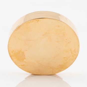 A Swedish 19th century 18K gold vinaigrette/scent box, mark of Isaac Malmborg, Stockholm 1814.