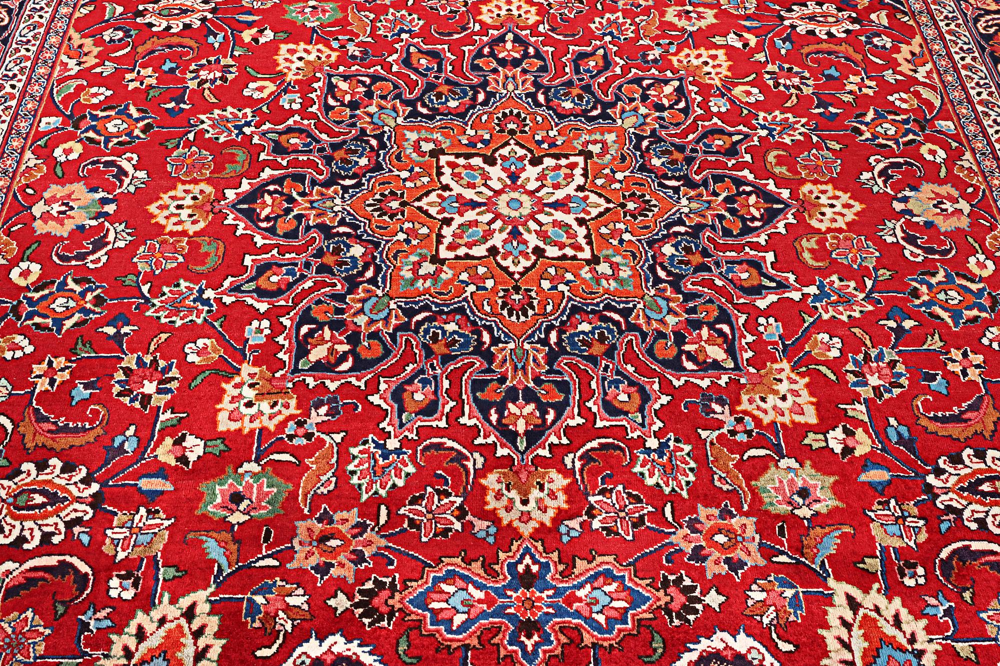 A Meshed carpet, c. 352 x 250 cm.