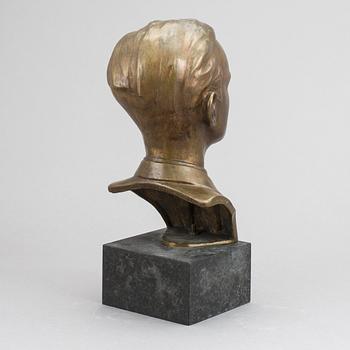 SKULPTUR, brons, Allan Wallberg, signerad.