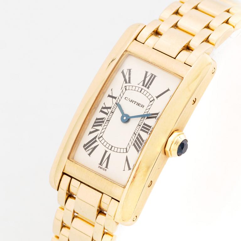 Cartier, Tank Americaine, wristwatch, 19 x 28 (34,5) mm.