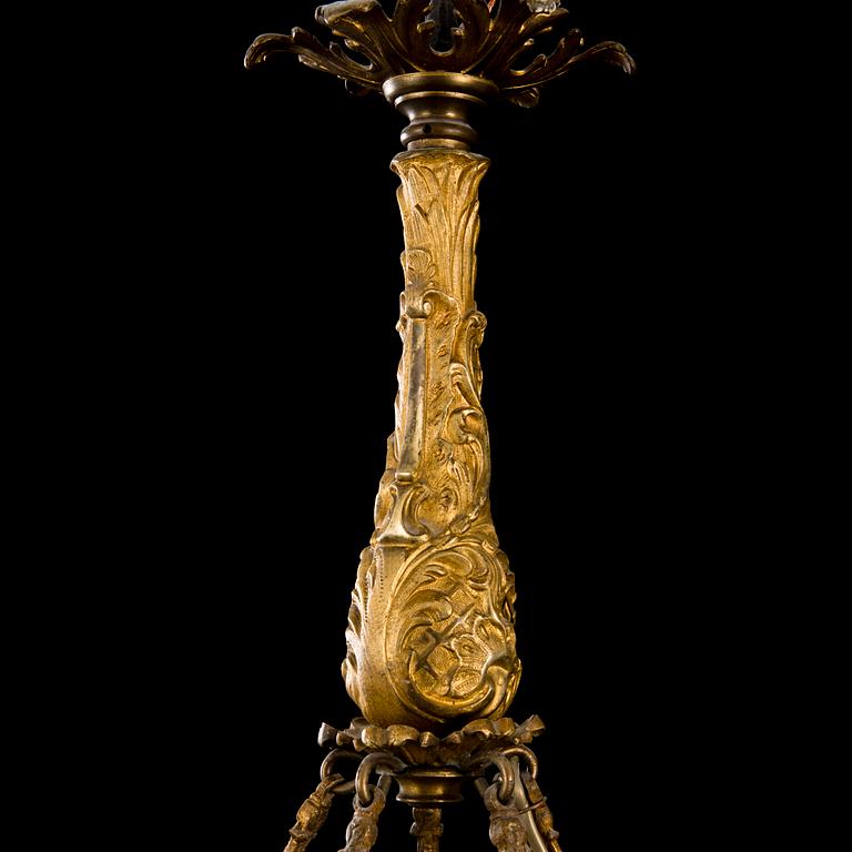 An empire style ceiling lamp from around 1900.