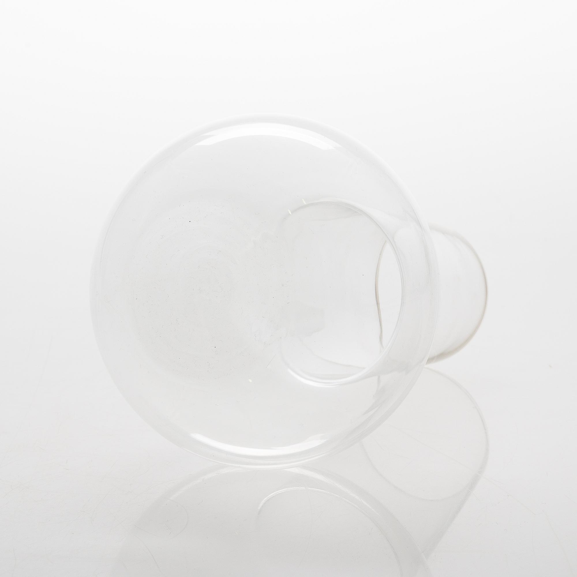 Kaj Franck, kaadin 1621 ja juomalaseja, 6 kpl 2744, Nuutajärvi 1900-luvun puoliväli.