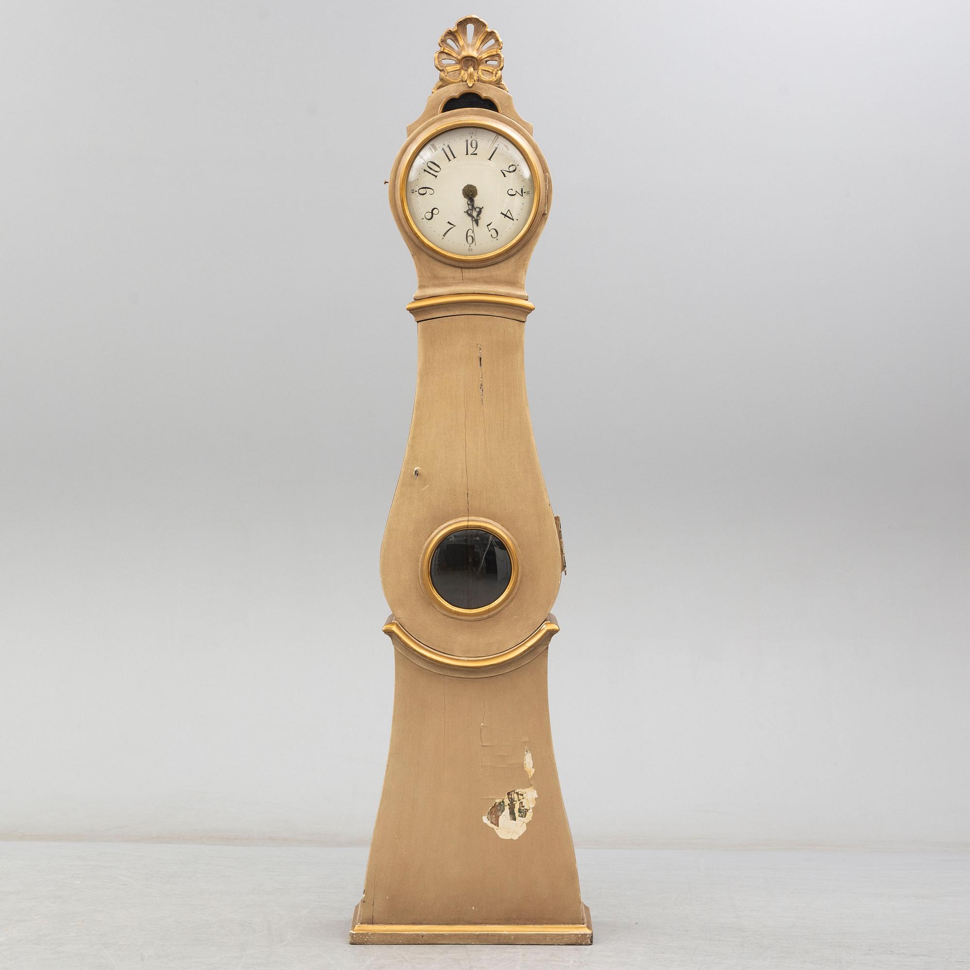 An 18th century rococo longcase clock.