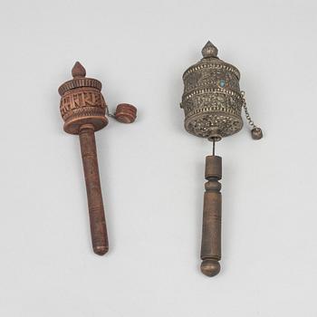 Six Tibetan items, 20th century.